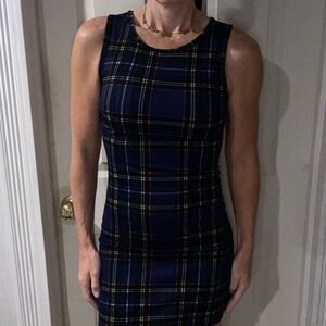 Bjewel Boutique: Elegant Plaid Sleeveless Dress